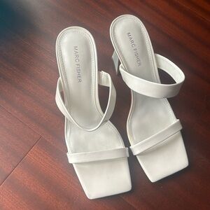 White Marc Fisher Heels